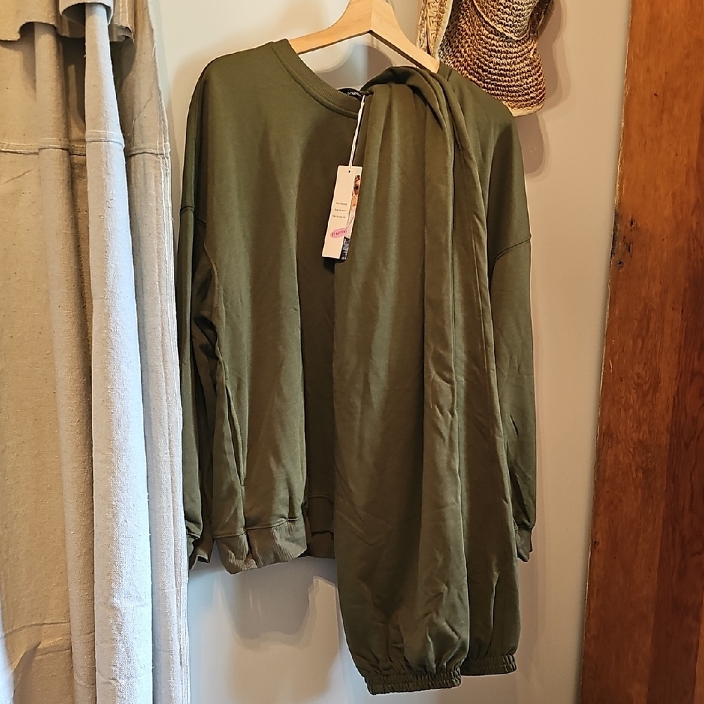 Olive Green Women's Sweatshirt